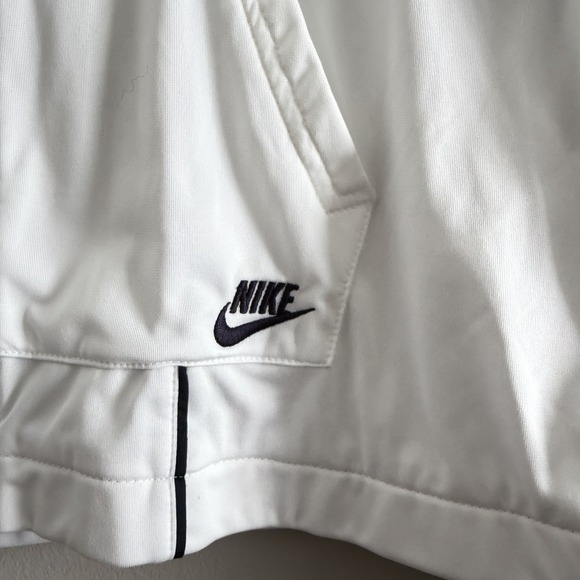 VTG Y2K Nike Sportswear Jacket Women's Large Athleisure Full Zip White/Blue - Picture 2 of 7